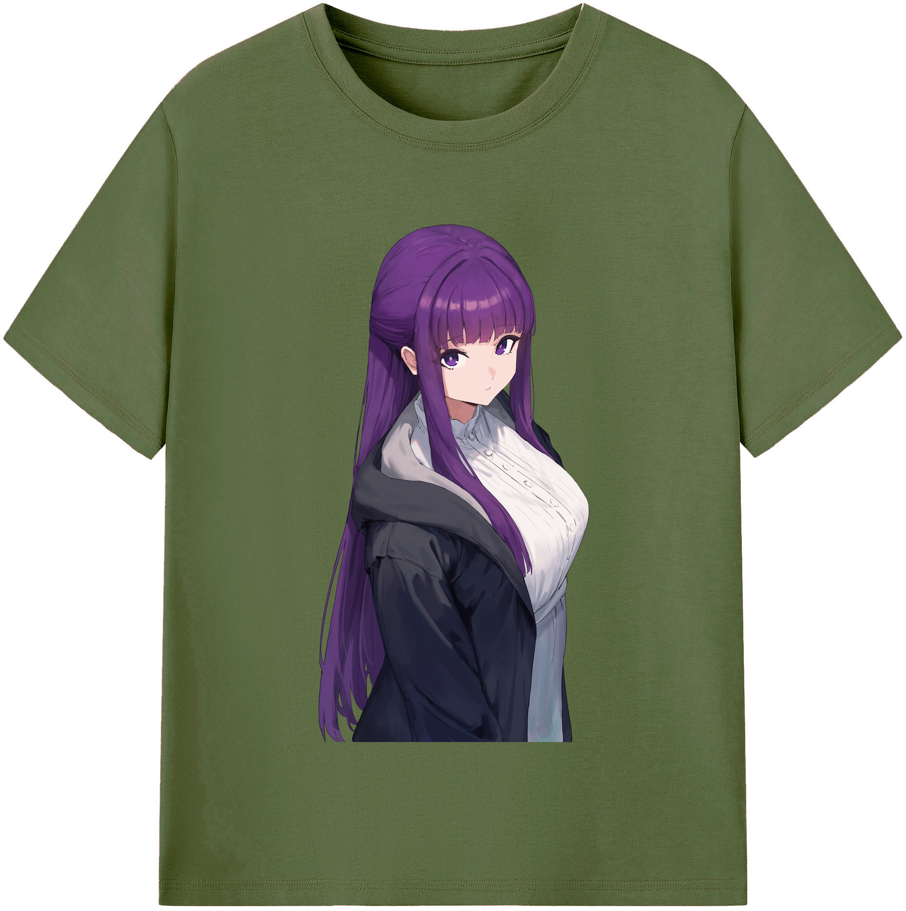 （画像用） 葬送のフリーレン Frieren 綿100％半袖Tシャツ（フロントプリント）